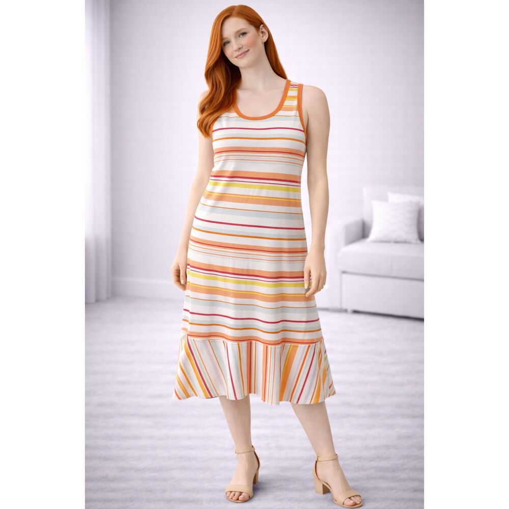 Ella Moss Sylvia Boardwalk Hi-Low Midi Dress S